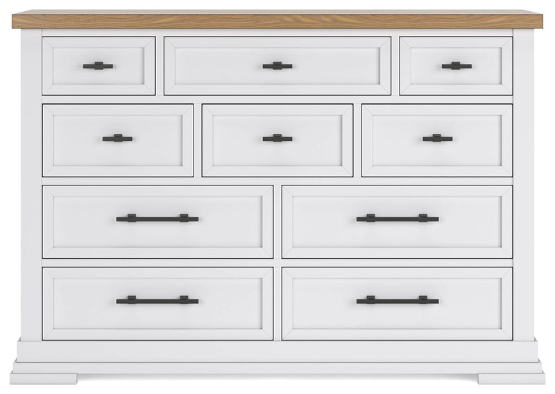 Ashbryn - Dresser - White / Natural, photo 2 of 7