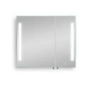 30x26 inch Black LED Mirror Medicine Cabinet Surface, Defogger, Anti-Fog, Dimmable Lights Brightness Memory
