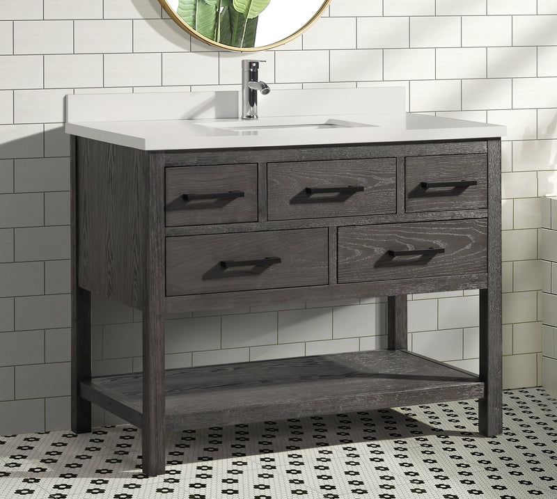 Betty 42" Bathroom Vanity Weathered Gray