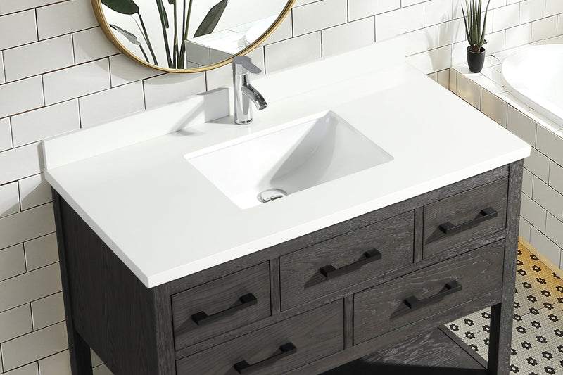 Betty 42" Bathroom Vanity Weathered Gray