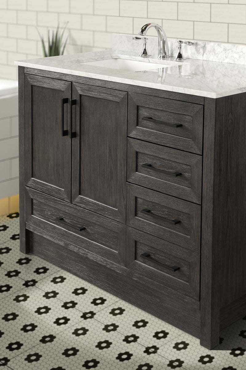 Huntington 42" Bathroom Vanity Weathered Gray