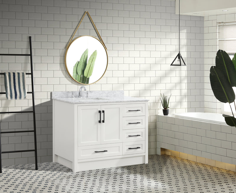 Huntington 42" Bathroom Vanity White