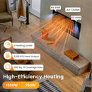42/50/60/72 Inch Ultra-Thin Electric Fireplace with Decorative Crystals-50 inches by LJGDeals