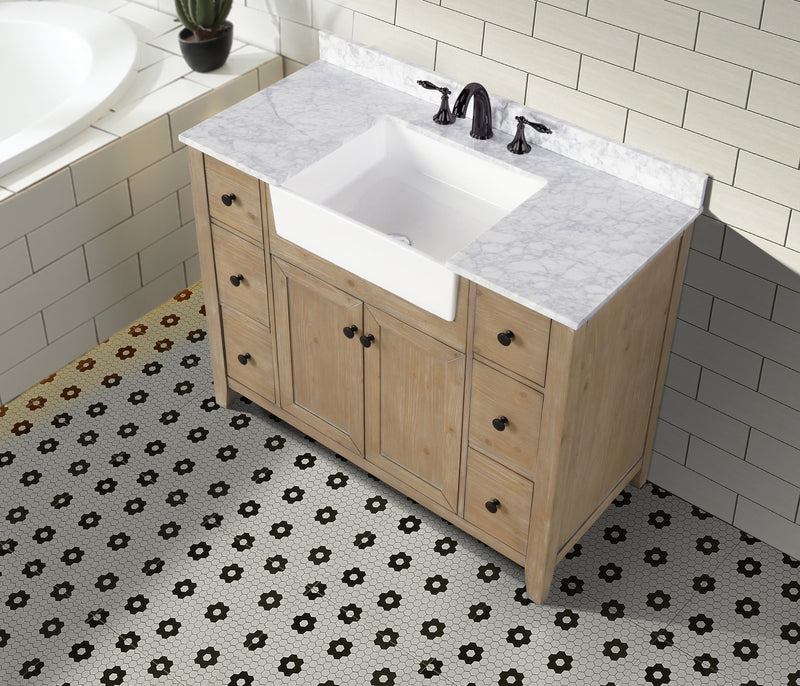 Sally 42" Bathroom Vanity Weathered Fir