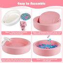 42.5 Inch Round Foam Ball Pits with 25D Sponge Filling and Washable PU Cover for Toddlers by LJGDeals