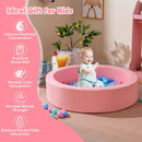 42.5 Inch Round Foam Ball Pits with 25D Sponge Filling and Washable PU Cover for Toddlers by LJGDeals