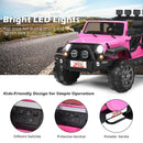 12V 2-Seater Ride on Car Truck with Remote Control and Storage Room-Pink