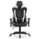 Massage Gaming Chair with Lumbar Support and Headrest by LJGDeals
