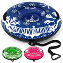 42" Heavy-duty Inflatable Snow Tube with Detachable Tow Strap by LJGDeals