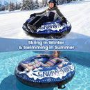 42" Heavy-duty Inflatable Snow Tube with Detachable Tow Strap by LJGDeals