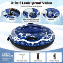 42" Heavy-duty Inflatable Snow Tube with Detachable Tow Strap by DirectDeals