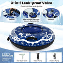 42" Heavy-duty Inflatable Snow Tube with Detachable Tow Strap by LJGDeals