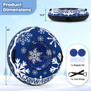 42" Heavy-duty Inflatable Snow Tube with Detachable Tow Strap by LJGDeals