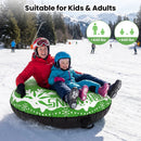 42" Heavy-duty Inflatable Snow Tube with Detachable Tow Strap by LJGDeals