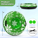 42" Heavy-duty Inflatable Snow Tube with Detachable Tow Strap by LJGDeals