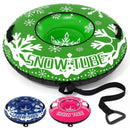 42" Heavy-duty Inflatable Snow Tube with Detachable Tow Strap by LJGDeals
