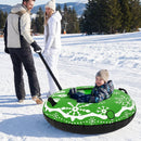 42" Heavy-duty Inflatable Snow Tube with Detachable Tow Strap by LJGDeals
