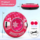 42" Heavy-duty Inflatable Snow Tube with Detachable Tow Strap by LJGDeals