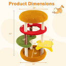 42 Inch Tall Modern Cat Tree Multi-Level with Padded Perch and Cat Bed by LJGDeals