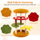 42 Inch Tall Modern Cat Tree Multi-Level with Padded Perch and Cat Bed by DirectDeals