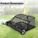 42 Inch Tow-Behind Lawn Sweeper with 26/27 Cu.FT Hopper Bag by LJGDeals