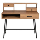 42-Inch Vanity Desk with Tabletop Shelf and 2 Drawers-Natural by LJGDeals