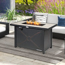 42 Inch 60000 BTU Propane Fire Pit Table with Ceramic Tabletop by LJGDeals