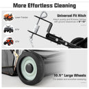 42 Inch Tow-Behind Lawn Sweeper with 26/27 Cu.FT Hopper Bag by LJGDeals