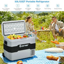 42 QT Portable Dual-Zone Car Refrigerator by LJGDeals