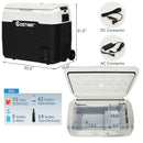 42 QT Portable Dual-Zone Car Refrigerator