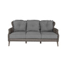 Tenaya 3-Piece Wicker Sofa Set with Swivel Rocking Chairs