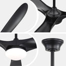 Smart Ceiling Fan With Lights, 3 Blades, Reversible Quiet DC Motor For Indoor by Unique Piece Furniture