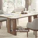 Harvey - Dining Table With Ceramic Top - Walnut by Unique Piece Furniture