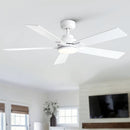 Reversible Motor Integrated LED Dimmable Ceiling Fan With Light by Unique Piece Furniture
