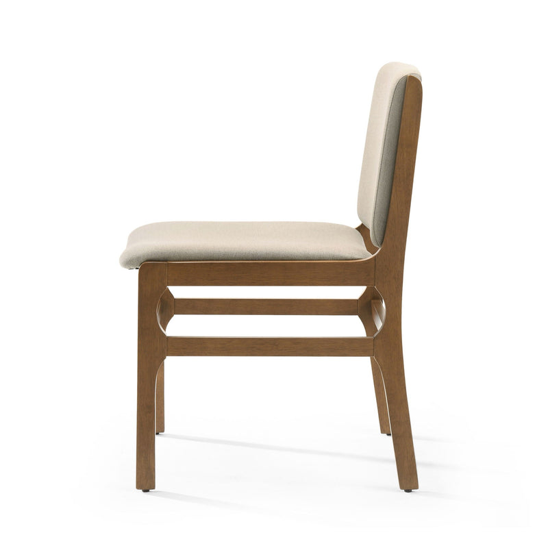 Contemporary Dining Chair Set Upholstered Fabric With Rubberwood Frame, photo 6 of 14