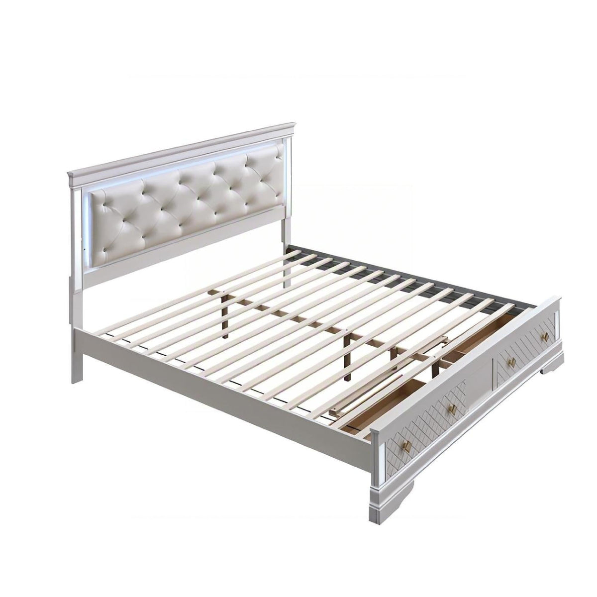 Verona - Bed With LED Accent Lighting, 2 Drawers, photo 2 of 6