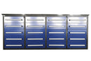 Garage Storage Cabinets With Workbench (With 20 Drawers) - Blue by HouseOfZazla
