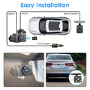 WiFi 1080P 3-Channel Dash Cam with Night Vision & 32GB Card
