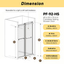 Frameless Double Sliding Shower Door by HouseOfZazla