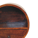 Floating Circle Bedside Table - Chestnut by Unique Piece Furniture