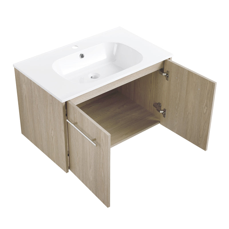 30 Inch Wall Mounted Bathroom Vanity (KD-Packing)-BEO