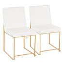 Fuji - Contemporary Stylish Frame, High Back Dining Chair (Set of 2) by HouseOfZazla