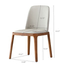 Modern Dining Chairs, Wooden Legs (Set of 2) - Gray by Unique Piece Furniture