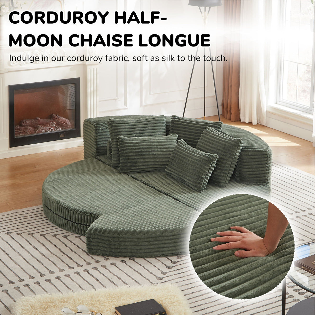 Semi Circular 2 In 1 Sofa Bed With Neck Pillow, photo 13 of 40