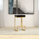 Joel - Upholstered Stool - Black / Gold by Unique Piece Furniture