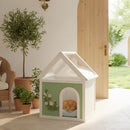 Indoor Cat House With Clear Roof Pet House For Small Cats & Dogs - Mint / White by HouseOfZazla