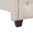 Marcella - Upholstered Shelter Headboard Bed Set by HouseOfZazla