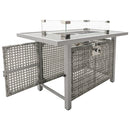 K&K Patio 8-Piece Patio Furniture Set with 43" Fire Pit Table by HouseOfZazla