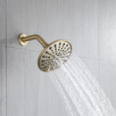 6 In. 6-Spray Balancing Shower Head Shower Faucet