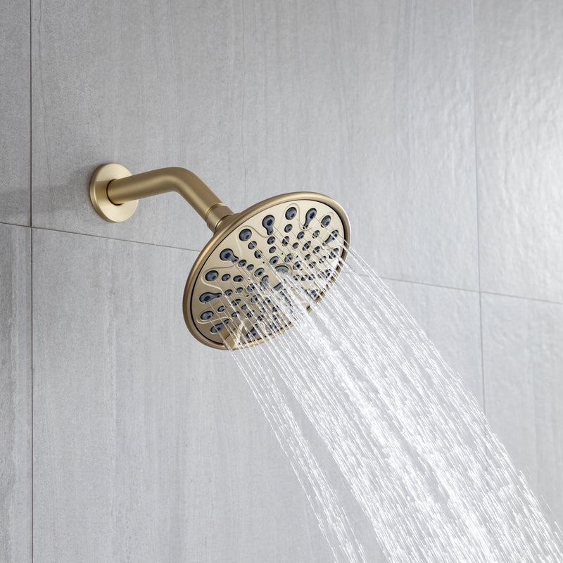 6 In. 6-Spray Balancing Shower Head Shower Faucet